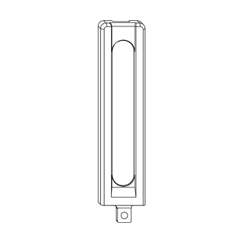 MACO dlouhé krytky pro spodní rámové ložisko DT130/PVC, bílá RAL 9016 (41743)